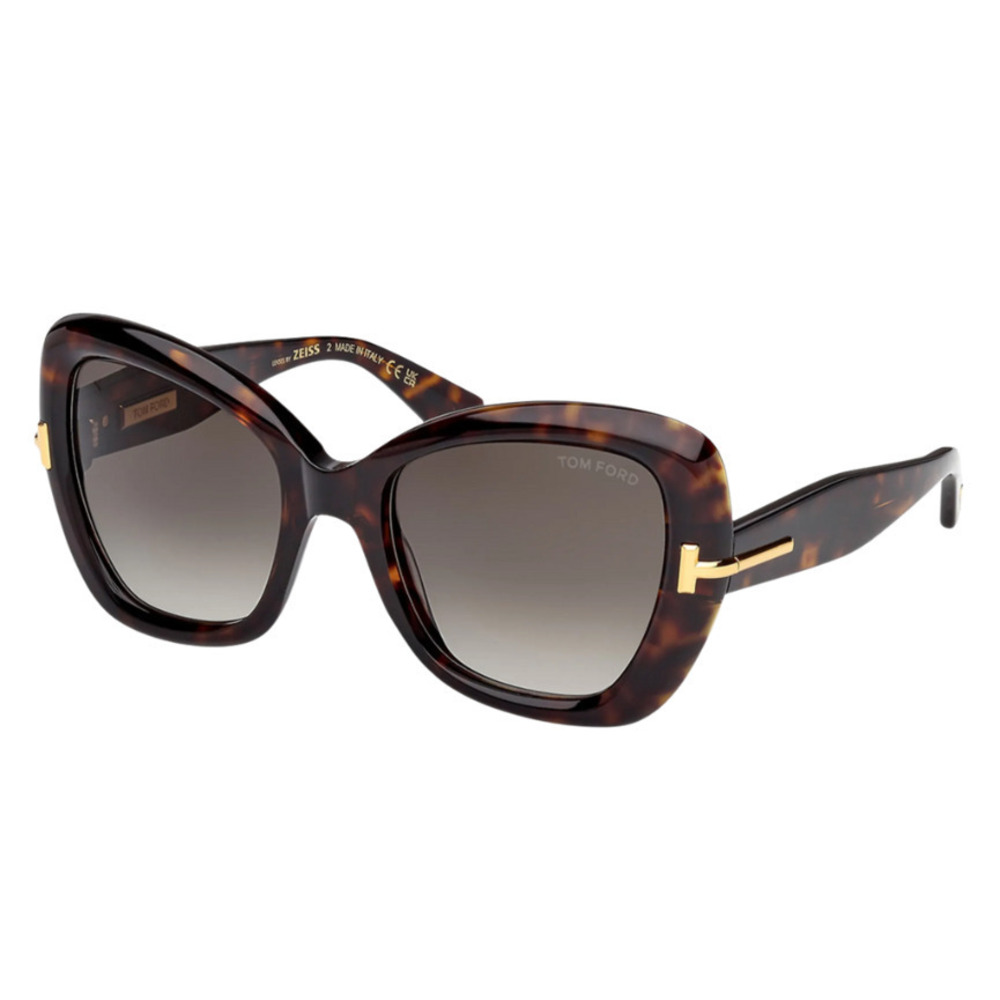 Nwt Tom Ford Ft1279 Havana 55mm Sunglasses